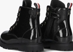 zwarte tommy hilfiger veterboots 33564