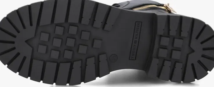 zwarte tommy hilfiger veterboots 33015