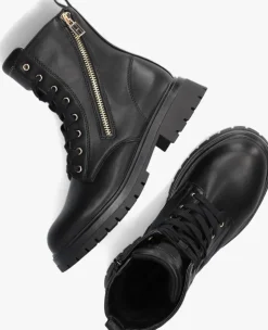 zwarte tommy hilfiger veterboots 33015