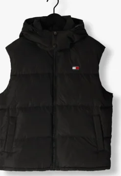 zwarte tommy jeans bodywarmer tjm alaska vest