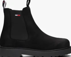zwarte tommy jeans chelsea boots tommy jeans suede chelsea boot