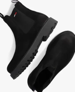 zwarte tommy jeans chelsea boots tommy jeans suede chelsea boot