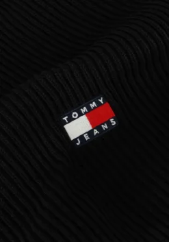 zwarte tommy jeans coltrui tjm slim xs badge rollneck