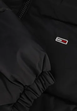 zwarte tommy jeans gewatteerde jas tjm essential puffer