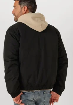 zwarte tommy jeans jack tjm essential padded jacket ext