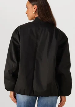 zwarte tommy jeans jack tjw longline bomber jacket