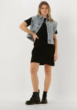 zwarte tommy jeans mini jurk tjw xs badge tee dress