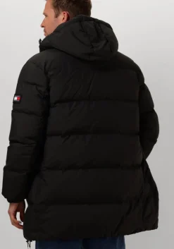 zwarte tommy jeans parka's tjm essential down parka