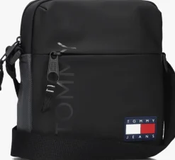 zwarte tommy jeans reportertas tjm daily reporter