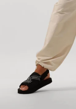 zwarte tommy jeans slippers tommy jeans premium eva