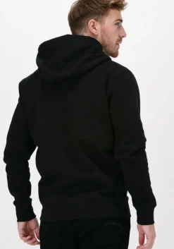 zwarte tommy jeans sweater tjm regular fleece hoodie