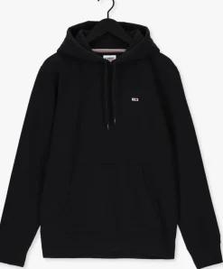 zwarte tommy jeans sweater tjm regular fleece hoodie