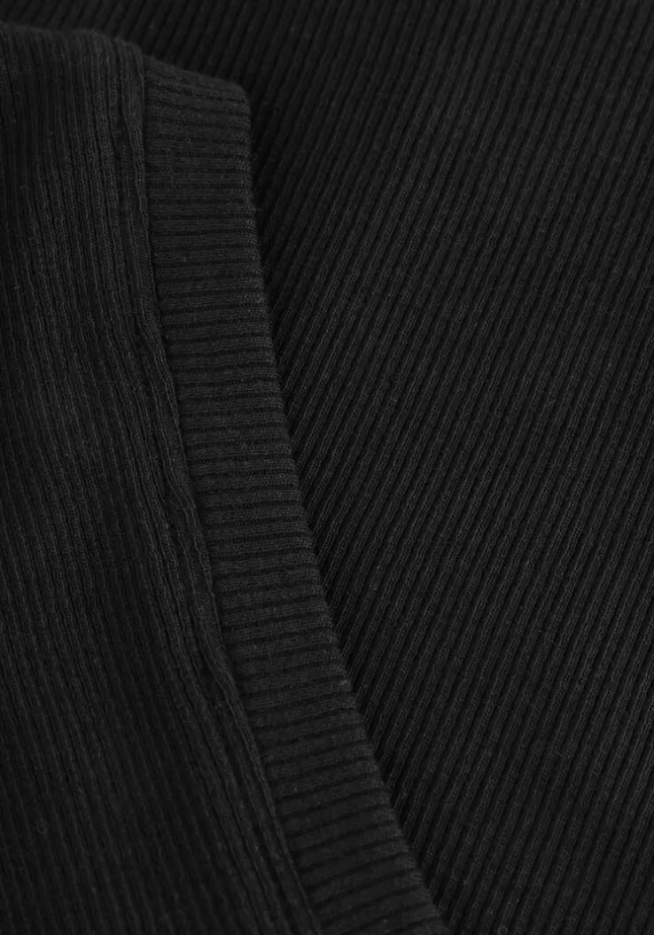 zwarte tommy jeans top tjw essential rib tank ext