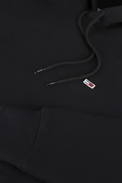 zwarte tommy jeans trui tjw regular fleece hoodie