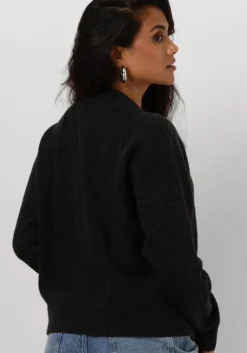 zwarte tommy jeans trui tjw melange flag sweater