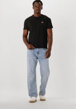 zwarte tommy jeans t-shirt tjm reg badge tee ext