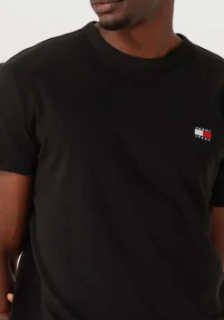 zwarte tommy jeans t-shirt tjm reg badge tee ext