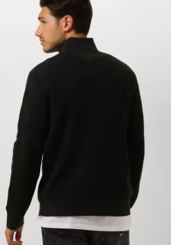 zwarte tommy jeans vest tjm slim xs badge zip thru