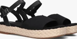 zwarte toms platte sandalen abby