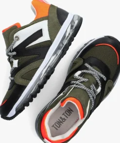 zwarte ton & ton lage sneakers arn