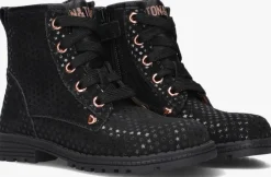 zwarte ton & ton veterboots hedvig