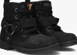 zwarte ton & ton veterboots olenka