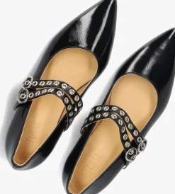 zwarte toral ballerina's coeur