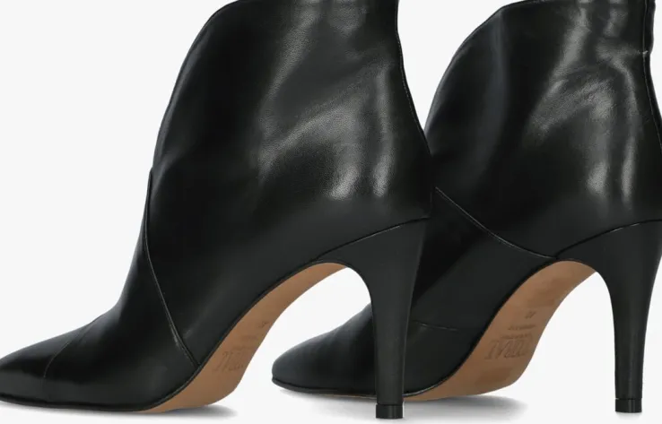 zwarte toral enkellaarsjes 12601