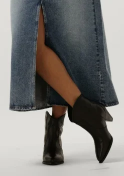 zwarte toral enkellaarsjes cream