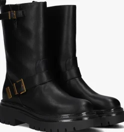 zwarte twinset milano biker boots 242tcp040