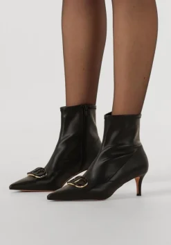 zwarte twinset milano enkellaarsjes 252tcp034