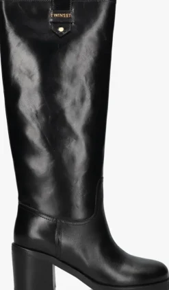 zwarte twinset milano hoge laarzen 252tcp080