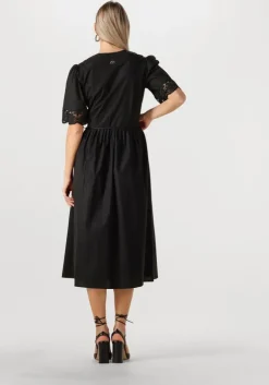zwarte twinset milano midi jurk 251tt2091