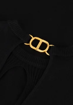 zwarte twinset milano midi jurk 242tt3160