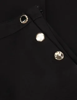 zwarte twinset milano wijde broek 251tp2137