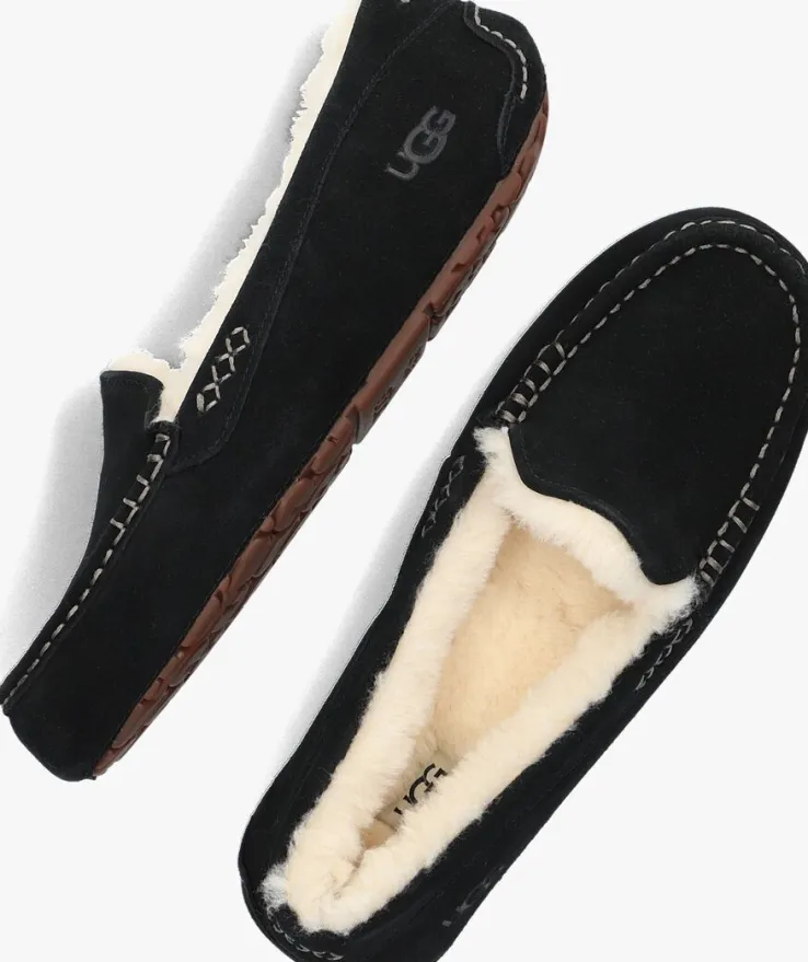 zwarte ugg pantoffels ansley