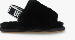 zwarte ugg pantoffels fluff yeah slide