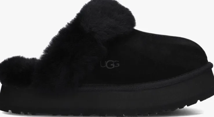 zwarte ugg pantoffels w disquette