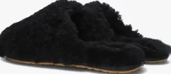 zwarte ugg pantoffels w maxi curly slide