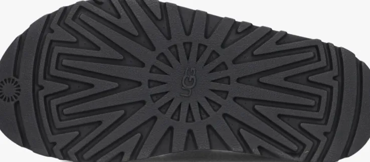 zwarte ugg platte sandalen w goldenglow