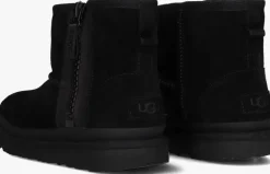 zwarte ugg vachtlaarzen classic mini zipper k