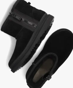zwarte ugg vachtlaarzen classic mini zipper k