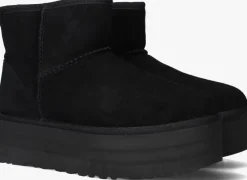 zwarte ugg vachtlaarzen w classic mini platform