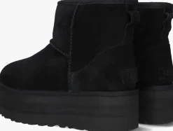zwarte ugg vachtlaarzen w classic mini platform
