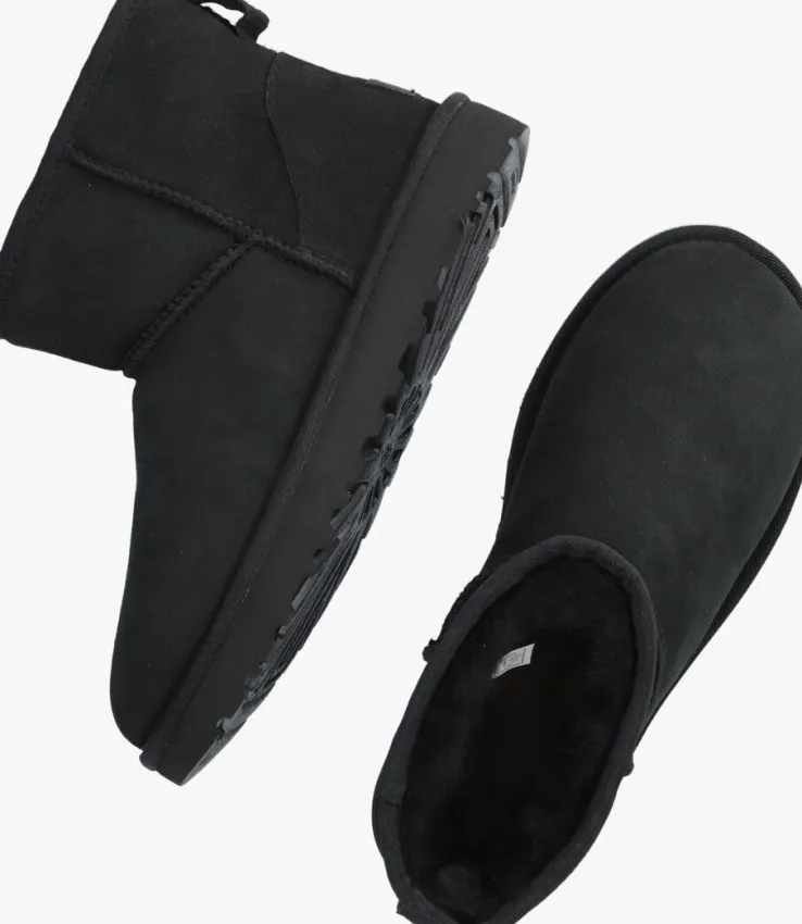zwarte ugg vachtlaarzen w classic mini ii