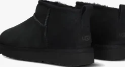 zwarte ugg vachtlaarzen w classic ultra mini