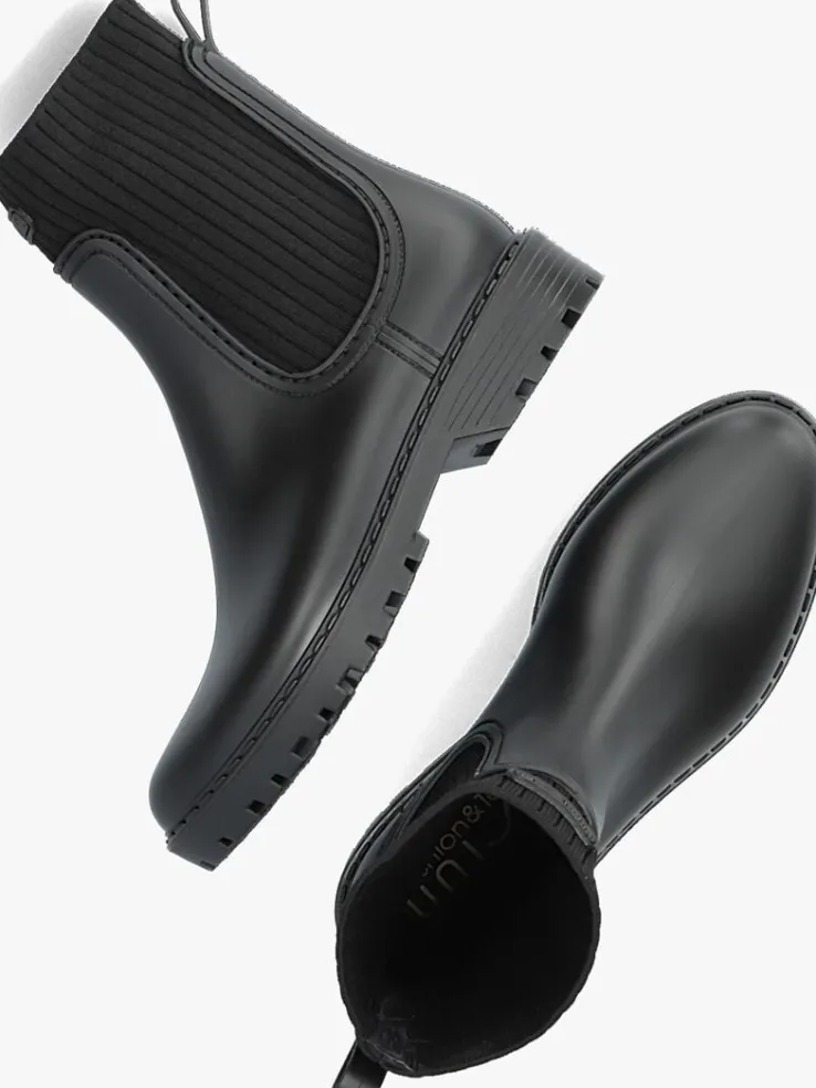 zwarte unisa chelsea boots aynar
