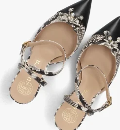 zwarte unisa sandalen met hak larua