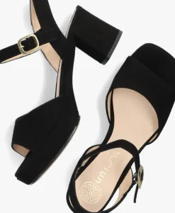 zwarte unisa sandalen met hak ney