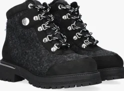 zwarte unisa veterboots sento